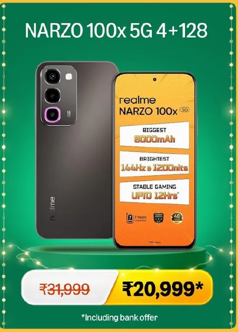 NARZO 100x 5G 4+128