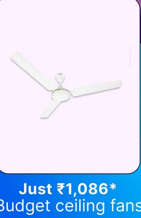 Budget ceiling fans